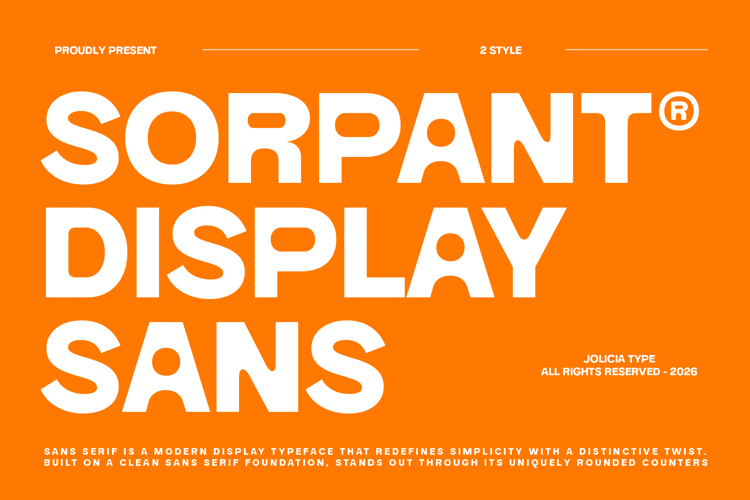 Sorpant | Display Sans