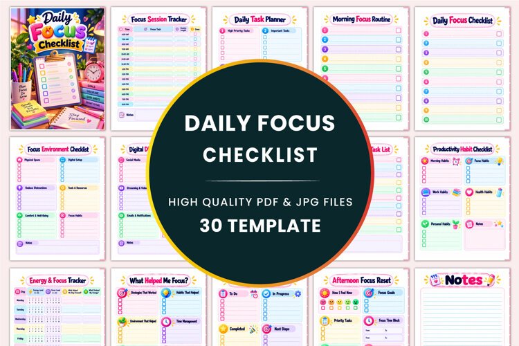 Daily Focus Checklist Kdp interiors example image 1