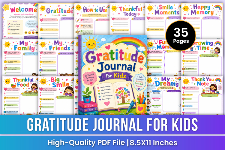 Kids Gratitude Journal | Positive Mindset