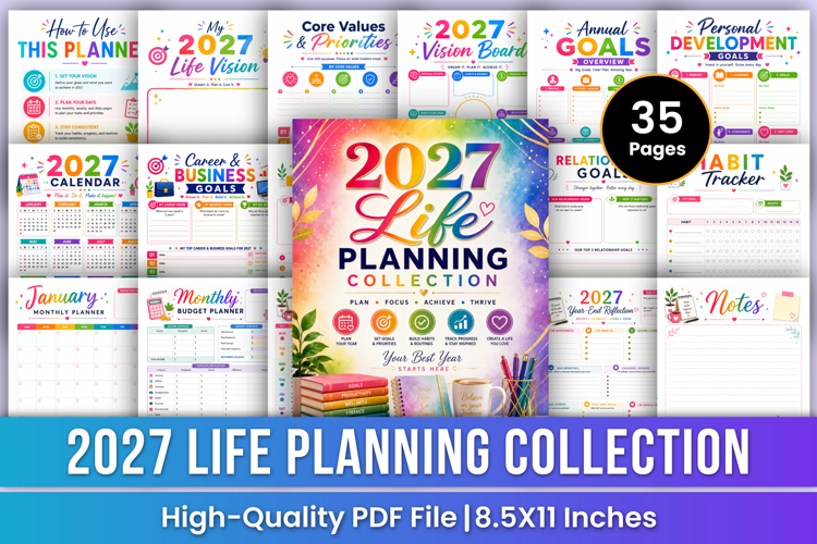 2027 Life Planning Collection | All-in-One Life Planner