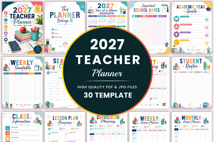 2027 Teacher Planner Kdp interiors