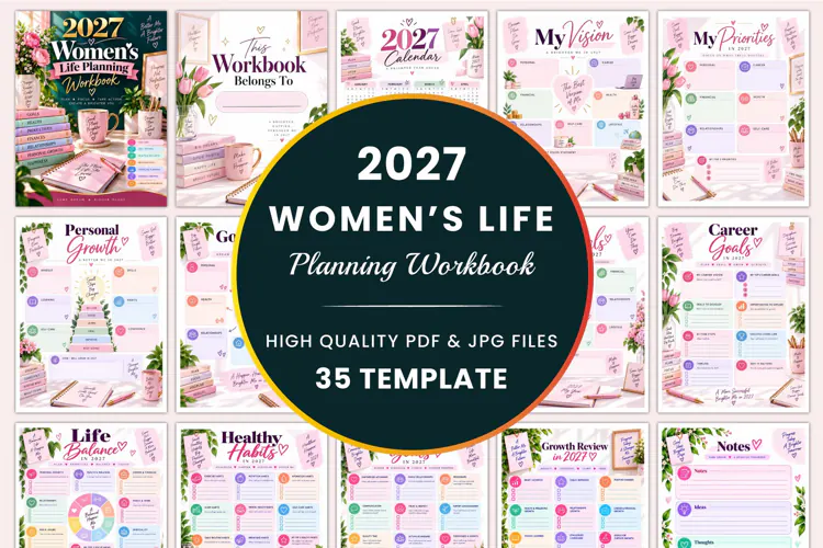 2027 Women’s Life Planning Workbook Kdp interiors