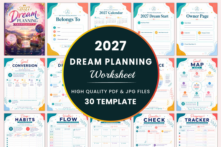 2027 Dream Planning Worksheet Kdp interiors example image 1