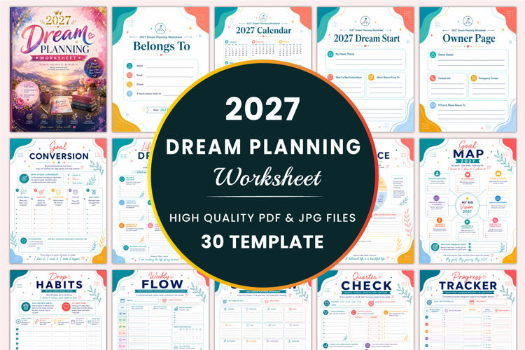 2027 Dream Planning Worksheet Kdp interiors