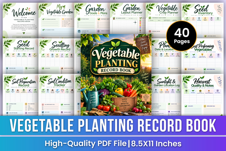 Vegetable Planting Record Book | Garden Planning, Seed