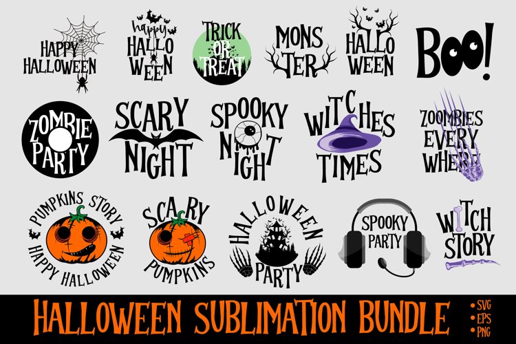 Halloween Bundle Sublimation example image 1