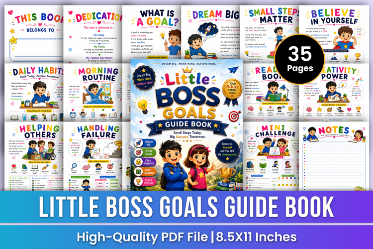 Little Boss Goals Guide book | Dream & Success