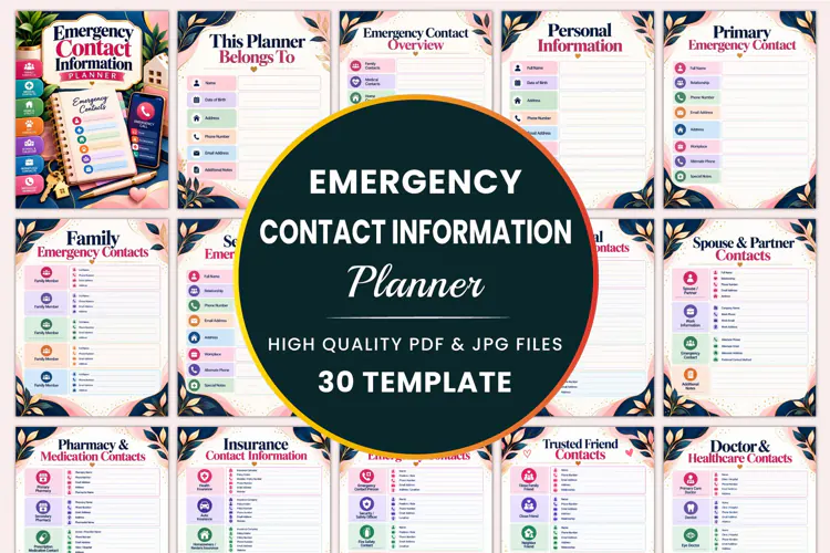 Emergency Contact Information Planner