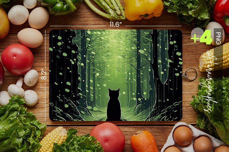 Green forest Cutting Board Design - 04 Variations example image 1