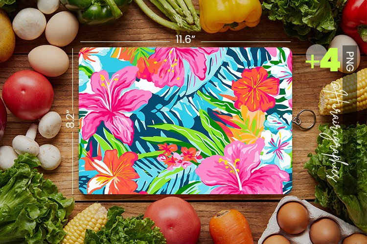 Colorful Beach Cutting Board Design - 04 Variations
