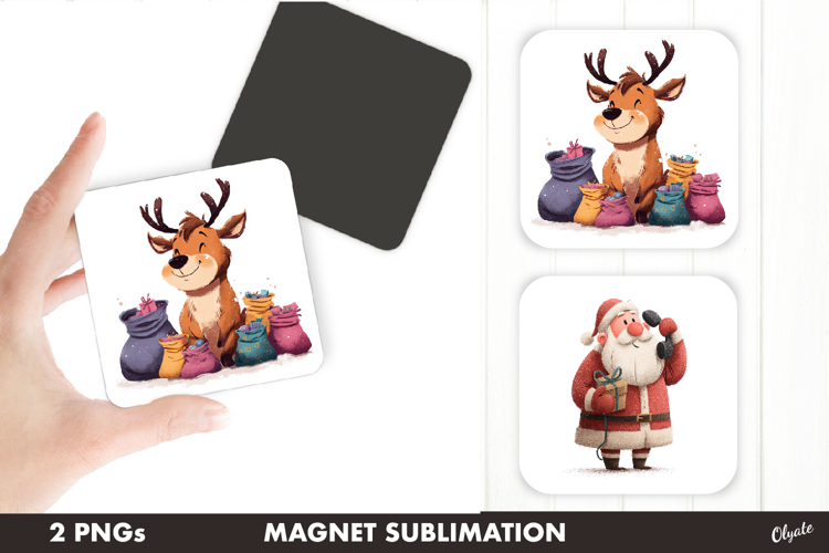 Christmas Eve Magnet PNG. Fridge Magnet PNG example image 1