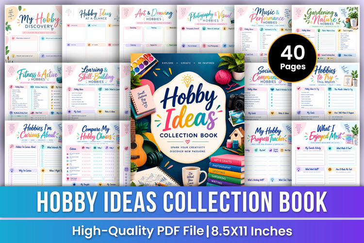 Hobby Ideas Collection Book | Hobby Discovery, Creative Idea