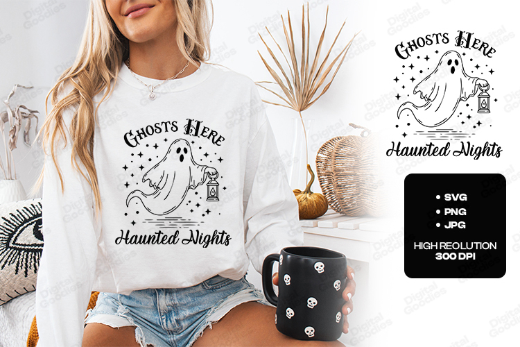 Cute Ghost Svg Image 4