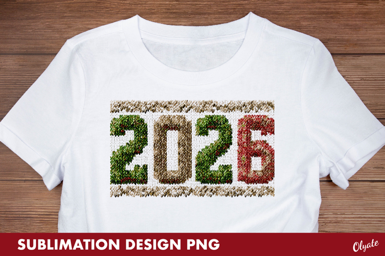 2026 Sublimation, New Year Tshirt Sublimation