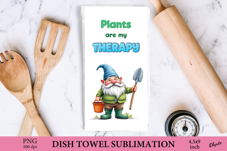 Garden Towel Sublimation, Spring Dish Towel Sublimation PNG