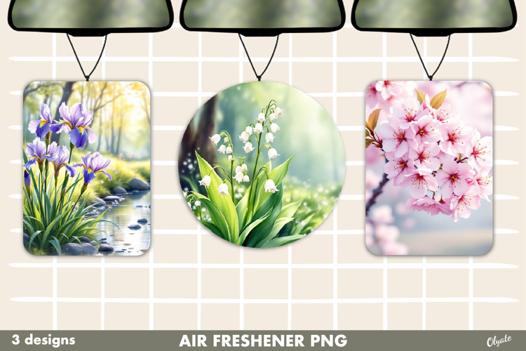 Spring Landscape Air Freshener Car PNG