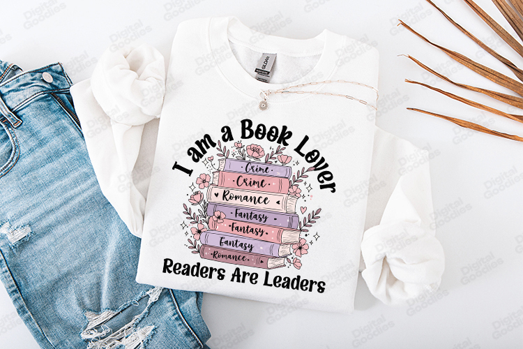 I Am A Book Lover Readers Are Leaders Reading Shirt Design