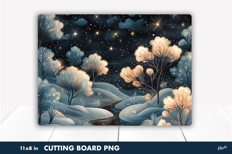 Cutting Board Winter Magic PNG