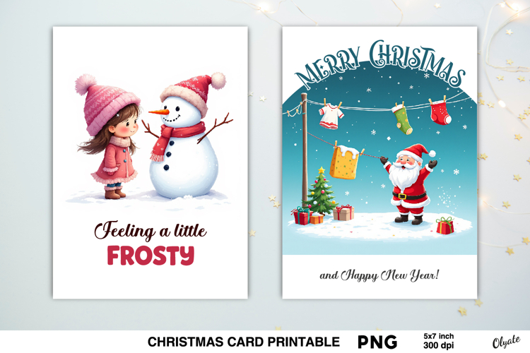 Christmas Celebration Card PNG
