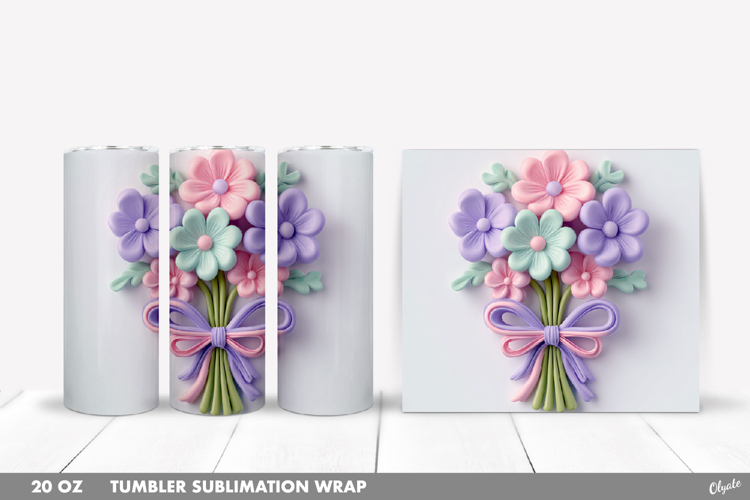 20 Oz Sublimation Tumbler Wrap Image 19