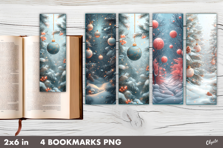 Whimsical Christmas Bookmark PNG