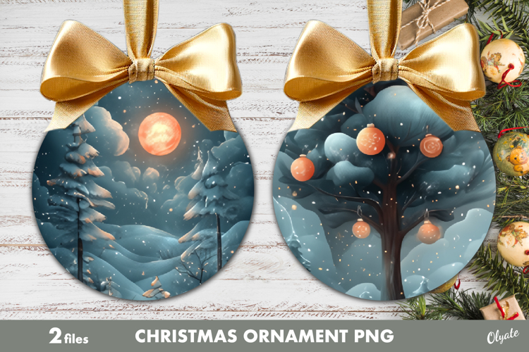 Whimsical Christmas Ornament PNG, Magic Ornament PNG