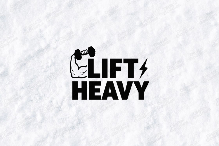Lift Heavy Workout Gym Motivation SVG Design