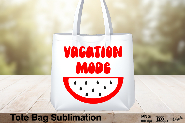 Tote Bag Summer Sublimation. Summer Fruits PNG