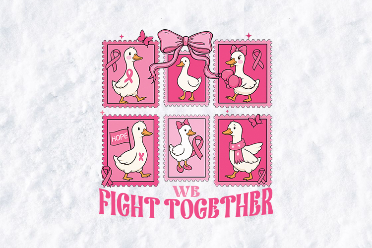 We Fight Together SVG - Breast Cancer Awerness