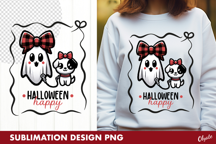 Cute Ghost Sublimation. Ghost Tshirt Design PNG