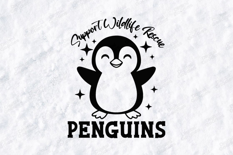 Support Wildlife Rescue Penguins Cute Animal SVG PNG JPG