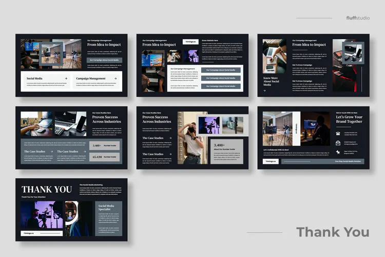 Social Media Marketing Powerpoint Template