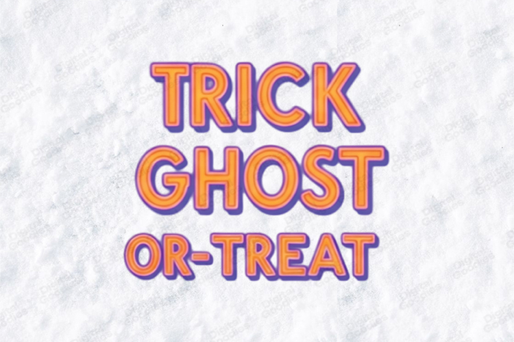 Ghost Party SVG - Purple Camo Trick or Treat PNG Cut