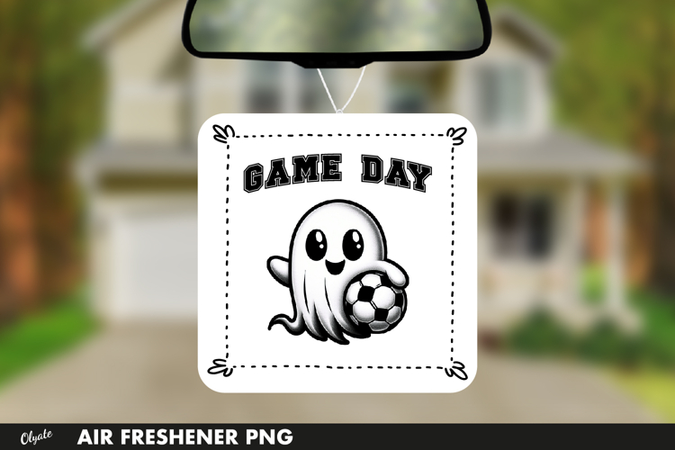 Halloween Air Freshener PNG. Football Ghost PNG