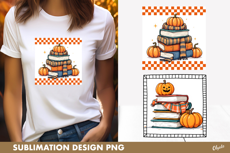 Book Sublimation PNG. Fall Book Sublimation PNG