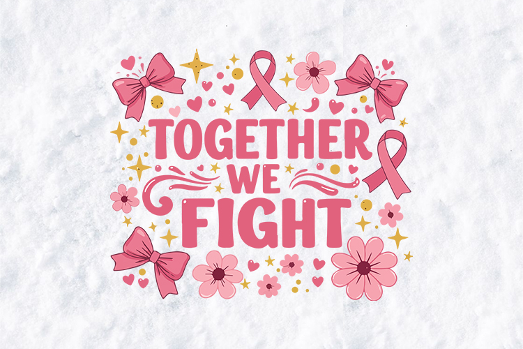 Together We Fight SVG - Breast Cancer Awerness