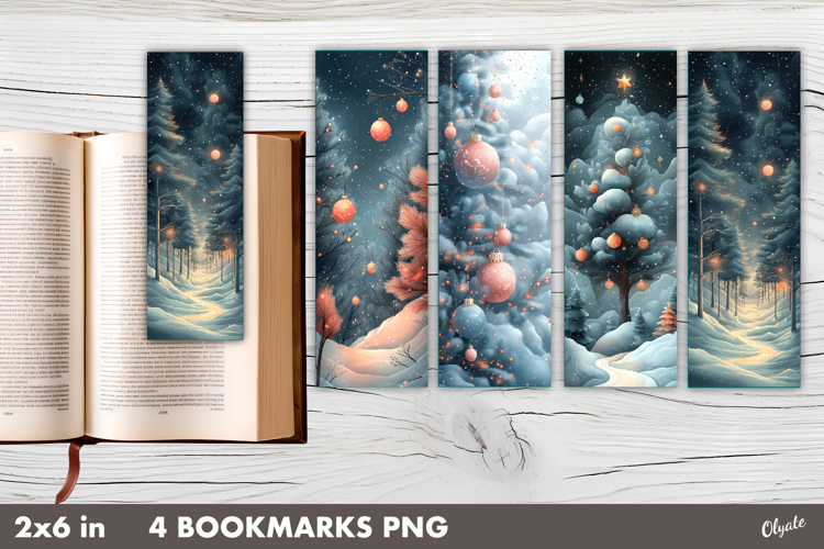 Whimsical Christmas Bookmark PNG