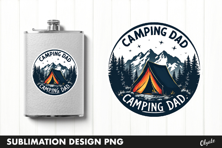 BBQ Retro Round Sublimation, Flask BBQ Grill PNG