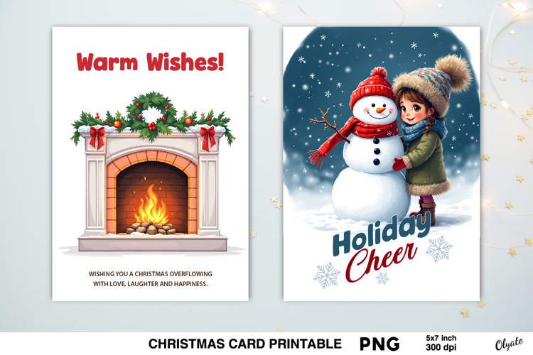 Christmas Celebration Card PNG
