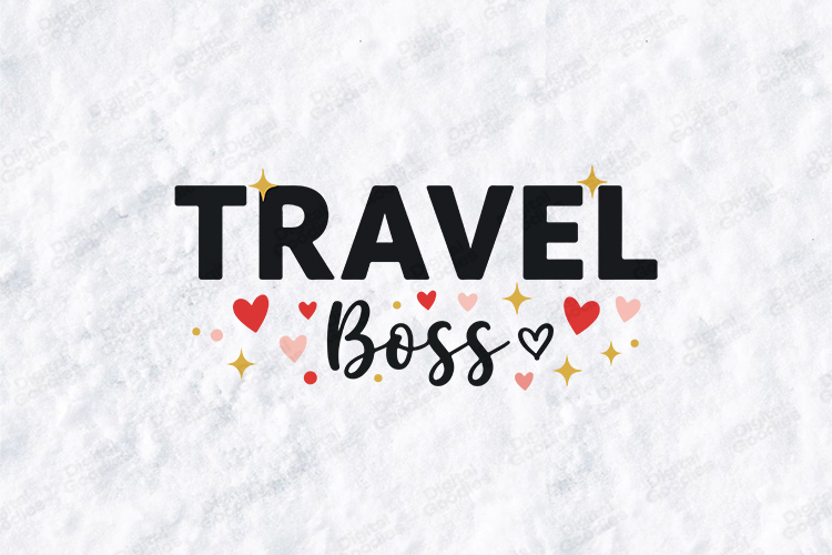 Travel Boss SVG - Fun Vacation Group Trip Shirt Design