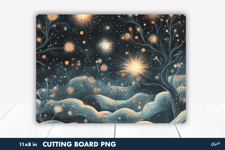 Cutting Board Winter Magic PNG