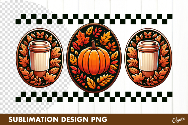 Fall Chess Clipart, Autumn Frame Sublimation. Tshirt PNG