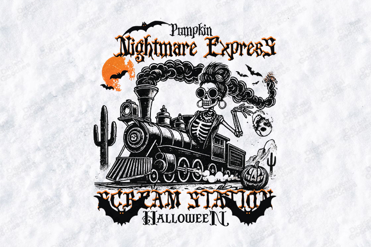 Pumpkin Nightmare Express SVG - Scream Station Halloween