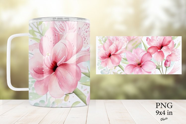 Pastel Watercolor Flower Png Image 13