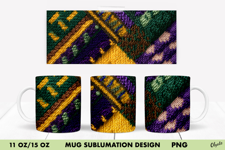 Mardi Gras Mug Sublimation Design, 11 OZ, 15 OZ Mug Wrap