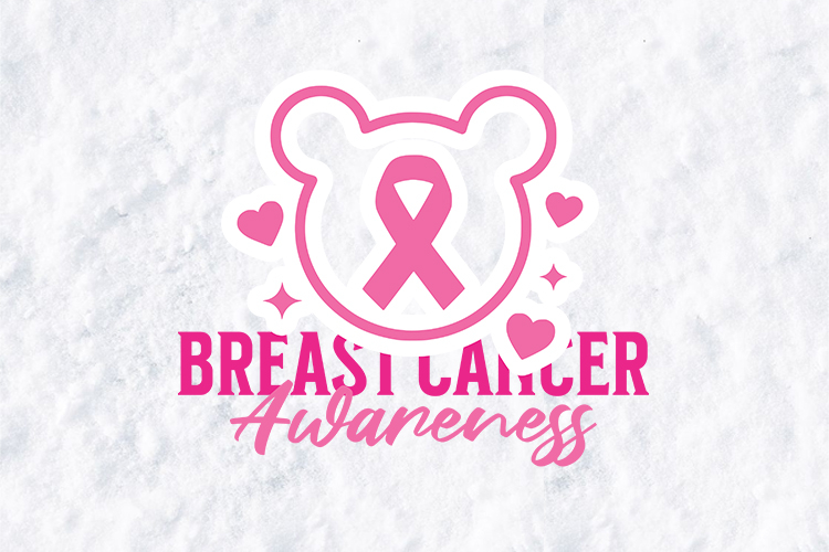 Bear Breast Cancer Awareness SVG