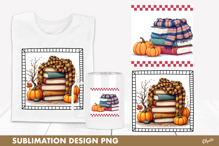 Book Sublimation PNG. Fall Book Sublimation PNG