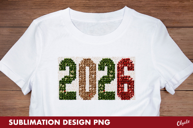2026 Sublimation, New Year Tshirt Sublimation