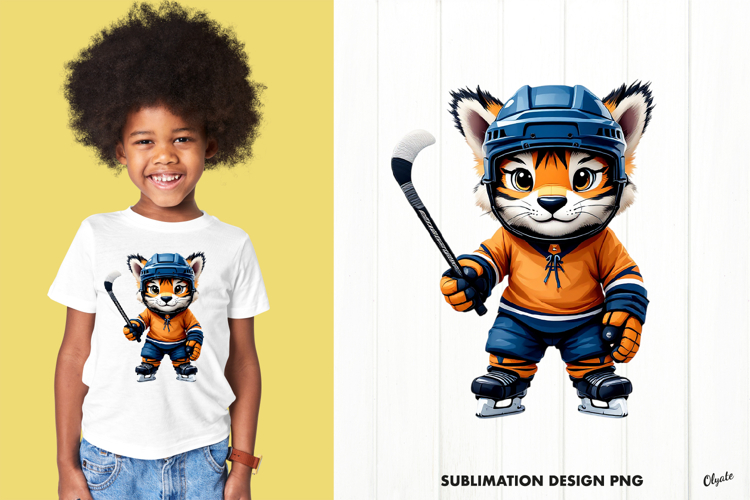 Winter Sport Sublimation, Hockey T-Shirt Sublimation PNG