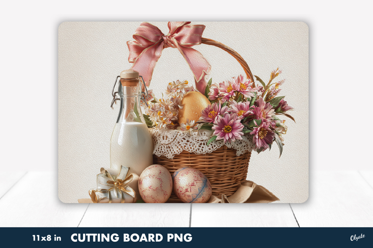 Easter Basket Sublimation, Cutting Board PNG
